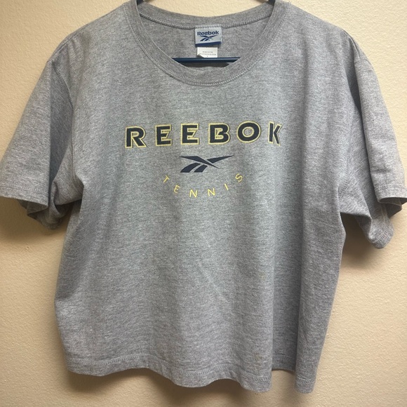 Vintage REEBOK Ladies Sz L TENNIS Crop Top - Picture 2 of 6